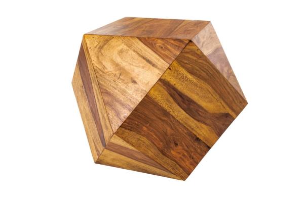 Bočný stolík DIAMOND 40 cm sheesham, prírodný