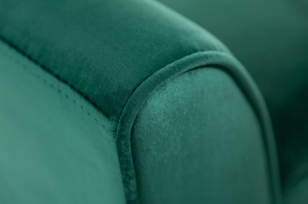 Elegantná lavica SCARLETT 90 cm smaragdovo zelená, zamat