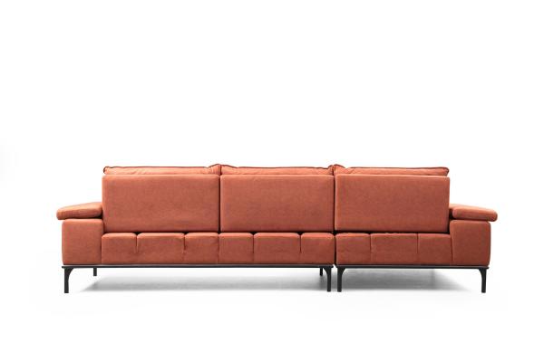 Dizajnová pohovka HOLLYWOOD 309 cm ľavá, oranžová, tkanina