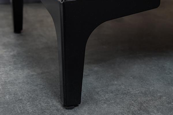 Dizajnový nočný stolík BOUTIQUE 50 cm, petrolejový, zamat
