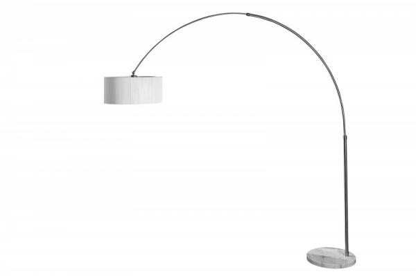 Dizajnová oblúková lampa EXTENSO biela 230 cm