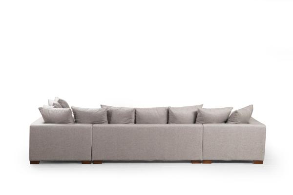 Dizajnová pohovka COLORADO 380 cm rohová, šedá, tkanina