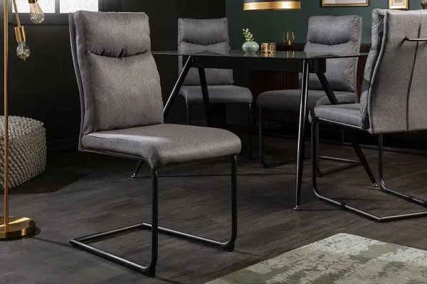 Dizajnová konzolová stolička COMFORT šedá