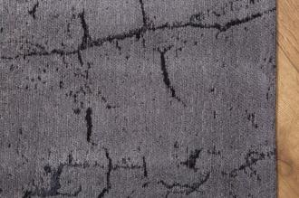 Dizajnový koberec FIRE & EARTH 240 x 160 cm bavlna, šedý